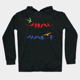 Bird's the Word (colors) Hoodie